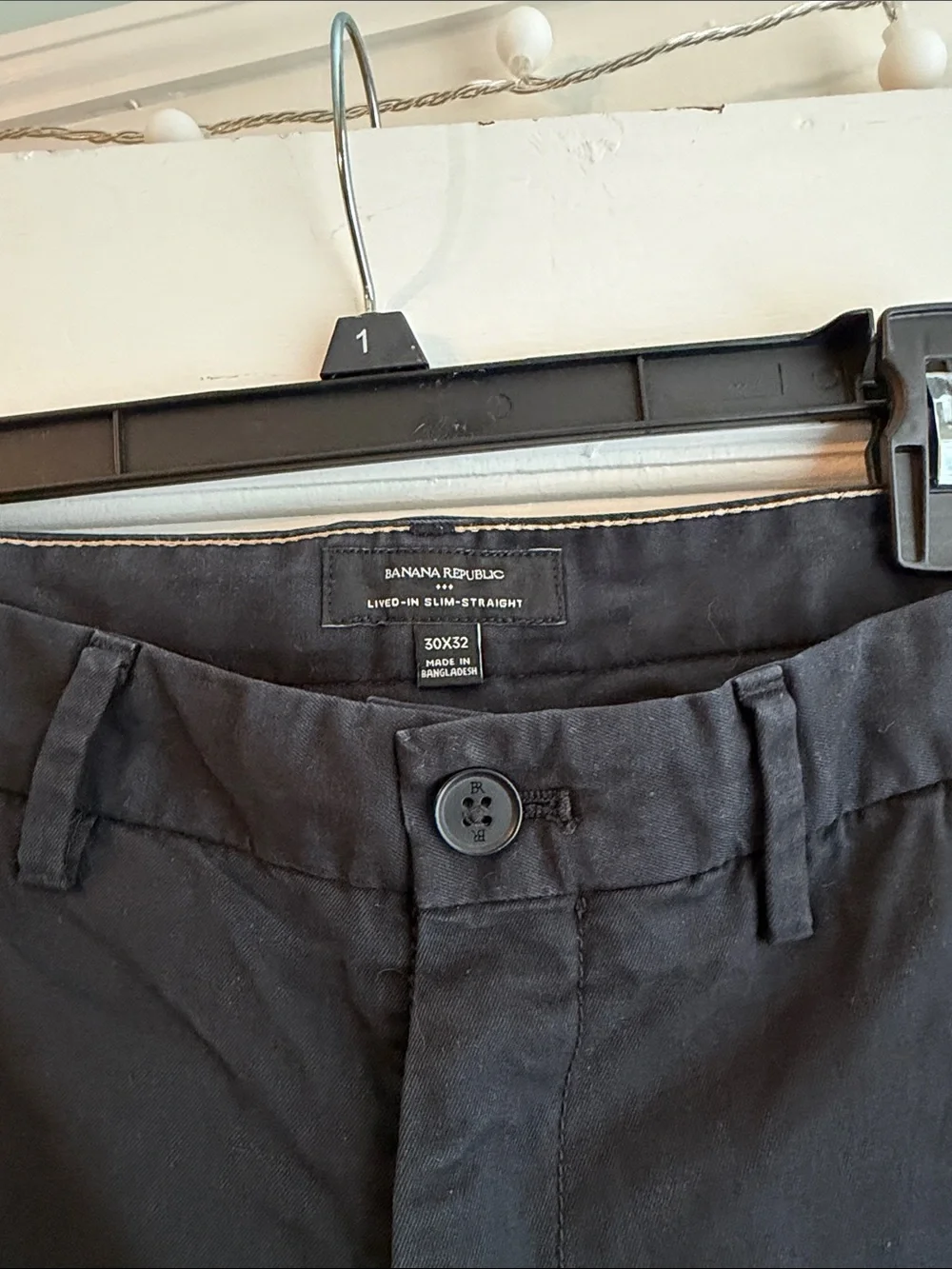 30x32 Banana Republic Men's Black Chinos - Slim-Straight